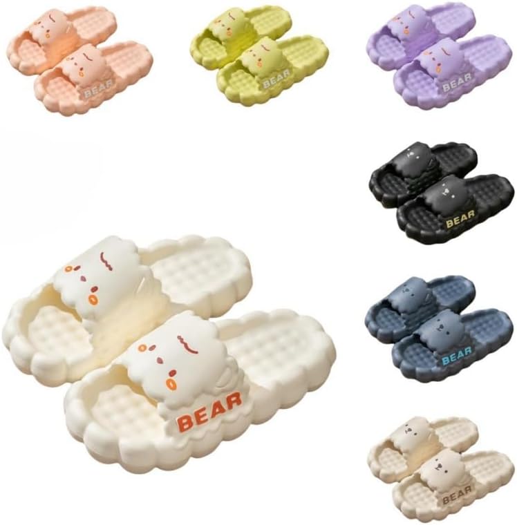 Женские тапочки ALBIVA с милым медвежонком, летние, мягкая подошва, нескользящие сандалии для дома и улицы, кавайные подарки для женщин и мужчин, белый
Женские тапочки ALBIVA с милым медвежонком, летние, мягкая подошва, нескользящие сандалии для дома и улицы, кавайные подарки для женщин и мужчин, белый