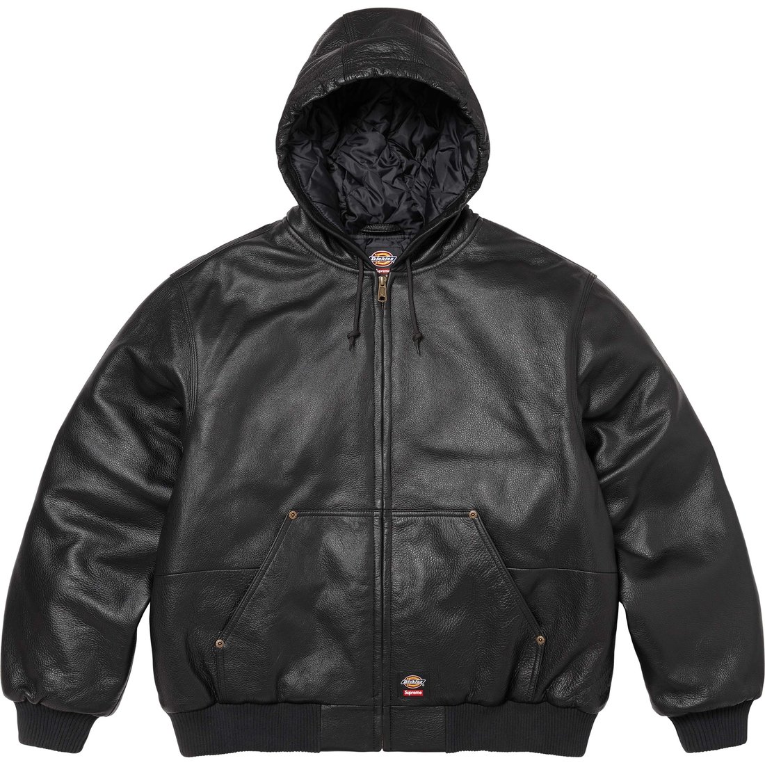Supreme Кожаная рабочая куртка с капюшоном Dickies, Black
Supreme Кожаная рабочая куртка с капюшоном Dickies, Black