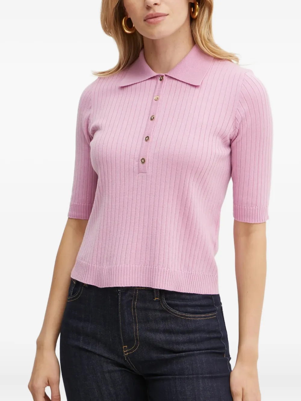 Рубашка поло в рубчик LUISA SPAGNOLI, розовый
Рубашка поло в рубчик LUISA SPAGNOLI, розовый