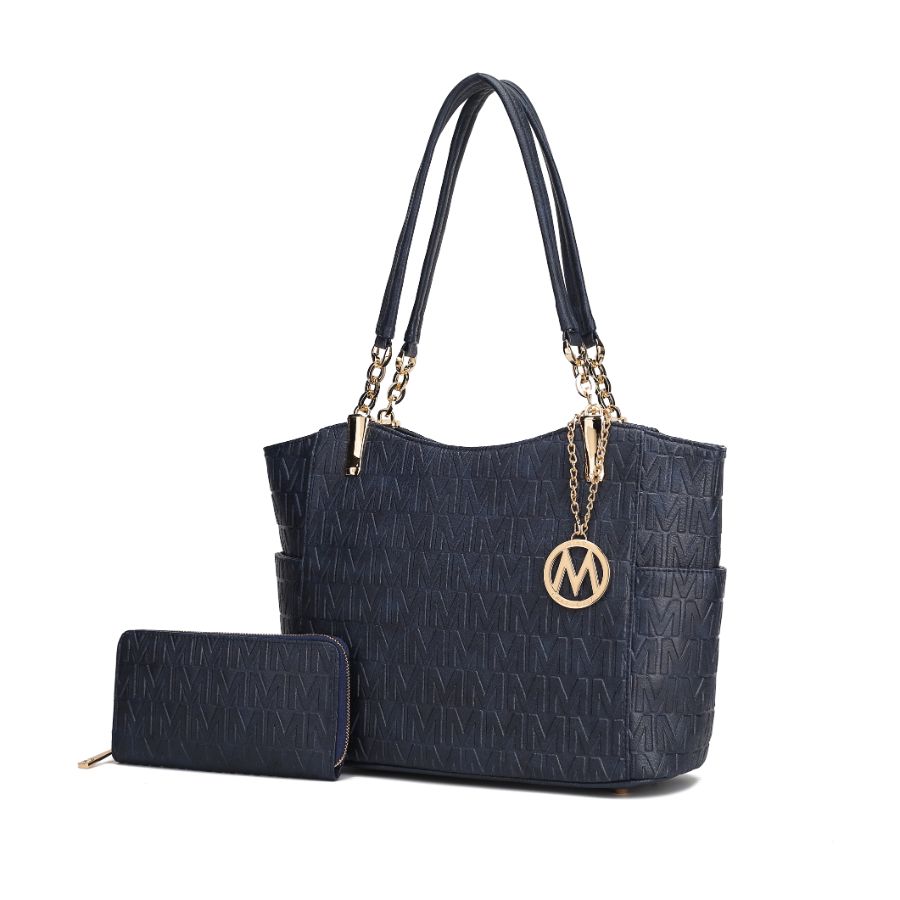 Allison сумка-тоут и кошелек из веганской кожи 2 в 1 MKF, темно-синий
Allison сумка-тоут и кошелек из веганской кожи 2 в 1 MKF, темно-синий