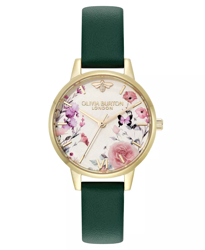 Женские часы с цветочным принтом на зеленом ремешке из телячьей кожи, 30mm Olivia Burton, Позолоченный, Женские часы с цветочным принтом на зеленом ремешке из телячьей кожи, 30mm Olivia Burton
Женские часы с цветочным принтом на зеленом ремешке из телячьей кожи, 30mm Olivia Burton, Позолоченный, Женские часы с цветочным принтом на зеленом ремешке из телячьей кожи, 30mm Olivia Burton