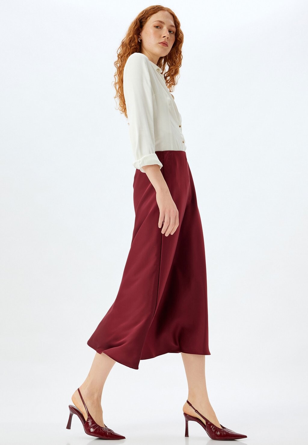Юбка А-силуэта Koton, бордовый
Юбка А-силуэта Koton, бордовый