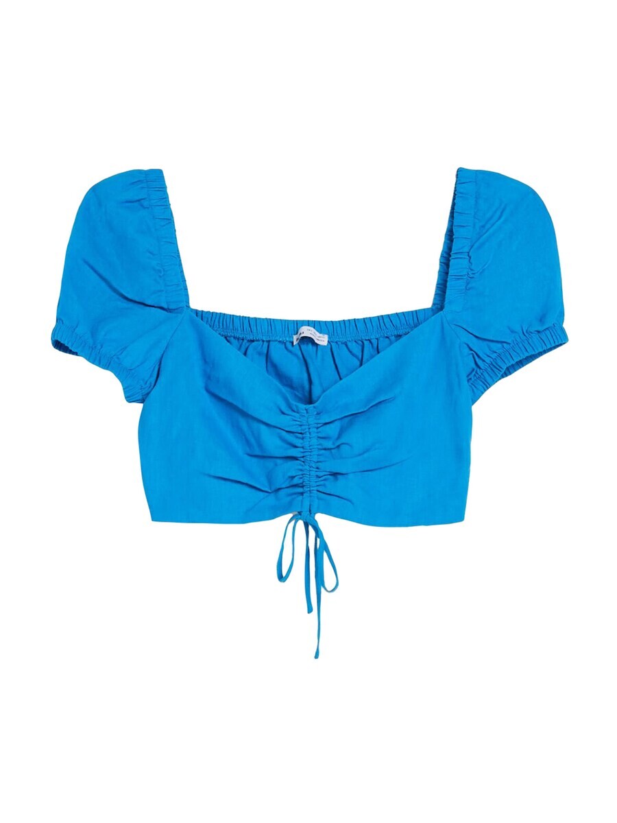 Блуза Bershka Blouse, синий 
Блуза Bershka Blouse, синий