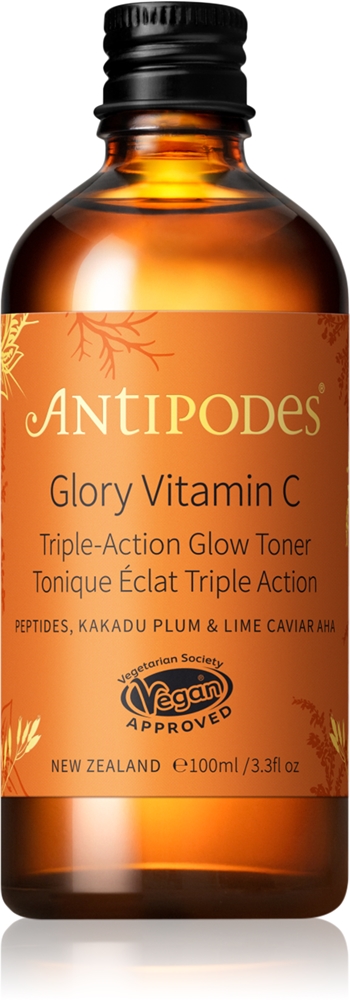 Glory Vitamin C Triple Action Glow Toner Очищающий тоник для ровного тона кожи Antipodes, 100 мл
Glory Vitamin C Triple Action Glow Toner Очищающий тоник для ровного тона кожи Antipodes, 100 мл