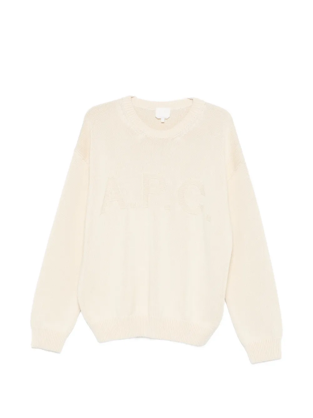 Свитер с круглым вырезом и логотипом A.P.C., бежевый
Свитер с круглым вырезом и логотипом A.P.C., бежевый