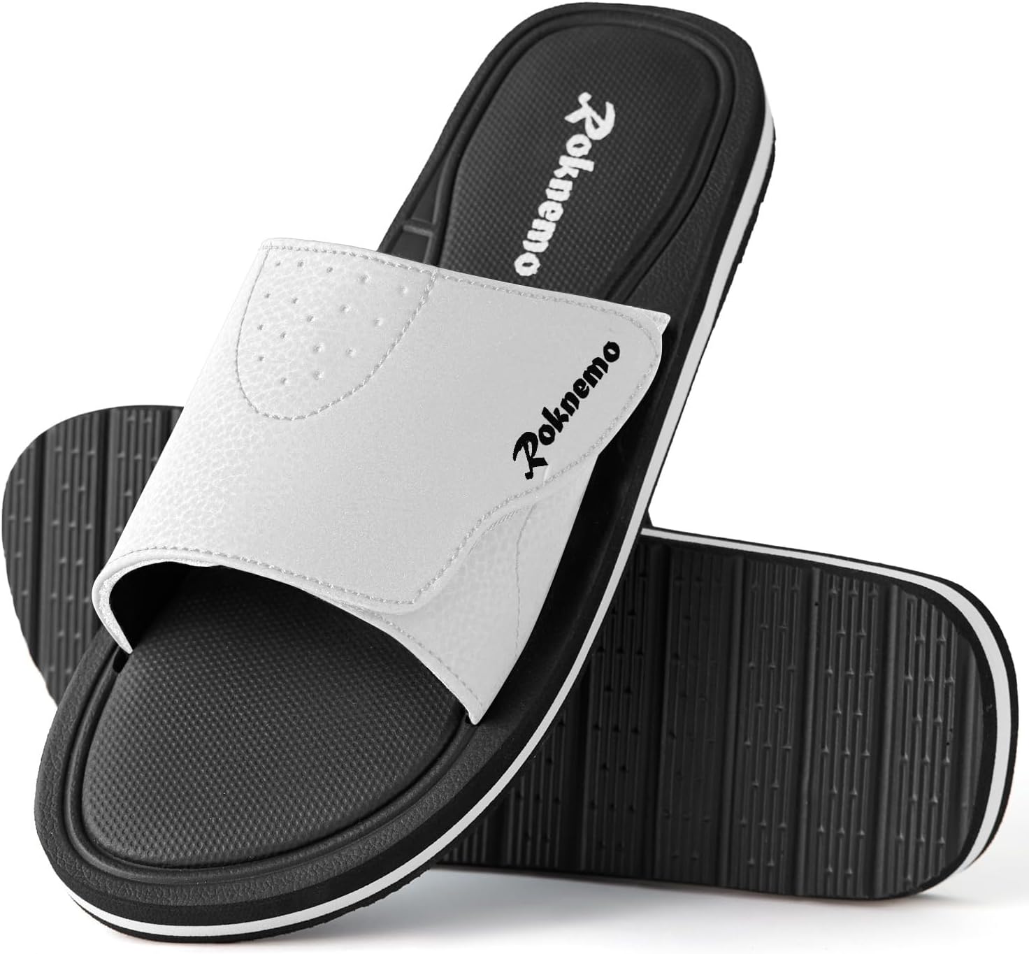 Сандалии Roknemo Mens Slide Регулируемые Спортивные Повседневные Легкие Сандалии с Открытым Носком Спорт с Мягкой Стелькой из Памяти Форма, белый
Сандалии Roknemo Mens Slide Регулируемые Спортивные Повседневные Легкие Сандалии с Открытым Носком Спорт с Мягкой Стелькой из Памяти Форма, белый