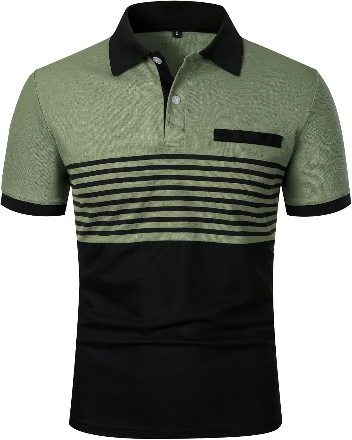 Футболка-поло мужская с коротким рукавом, полоска и карман
Футболка-поло мужская с коротким рукавом, полоска и карман