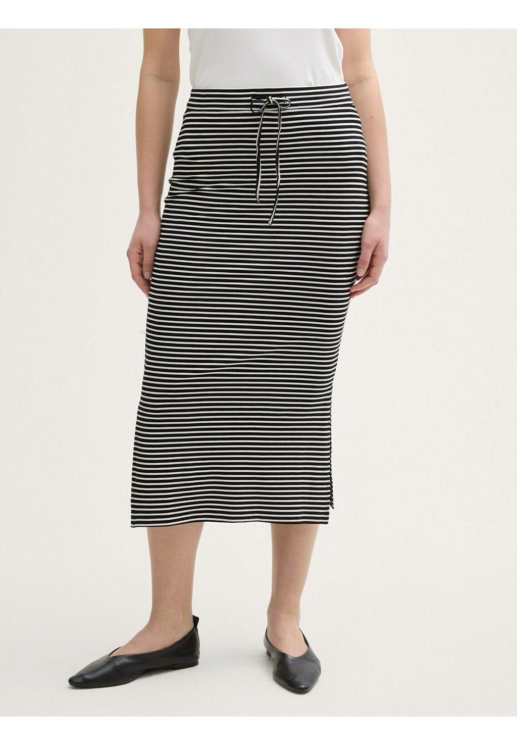 Юбка А-силуэта MIDI TOM TAILOR, черный 
Юбка А-силуэта MIDI TOM TAILOR, черный