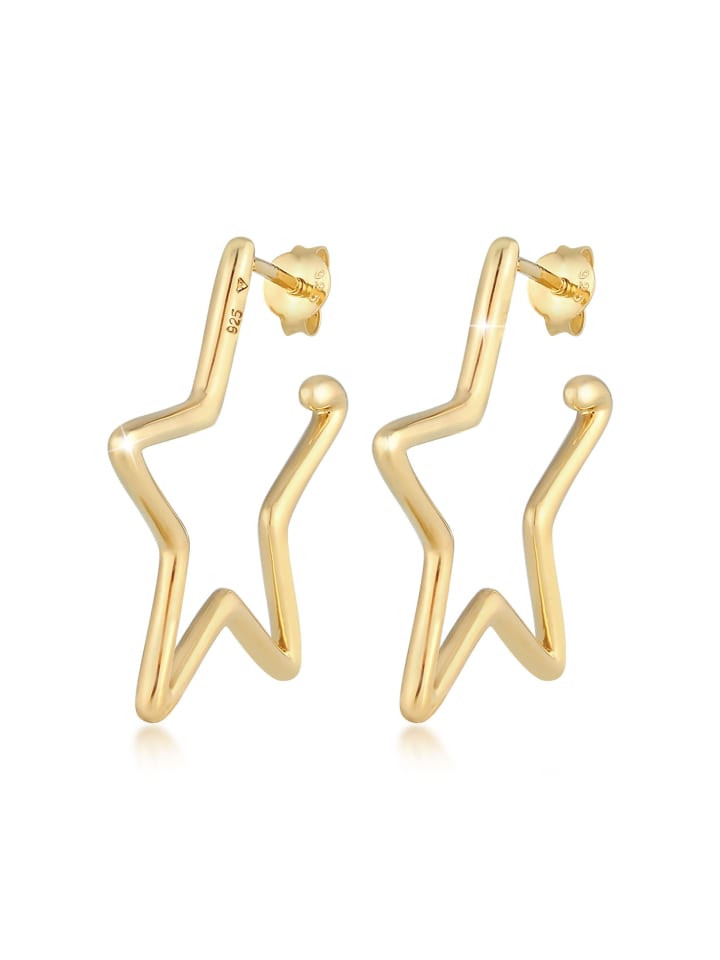 Elli Серьги из серебра 925 пробы со звездами, астрономические, в золотой оправе
Elli Серьги из серебра 925 пробы со звездами, астрономические, в золотой оправе