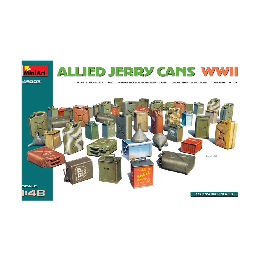 Канистры союзников времен Второй мировой войны, Scenery & Accessories (1:48) (MiniArt Models)
Канистры союзников времен Второй мировой войны, Scenery & Accessories (1:48) (MiniArt Models)