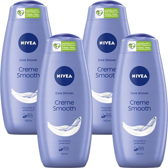 Кремовый гель для душа, 4x500 мл Nivea, Creme Smooth
Кремовый гель для душа, 4x500 мл Nivea, Creme Smooth