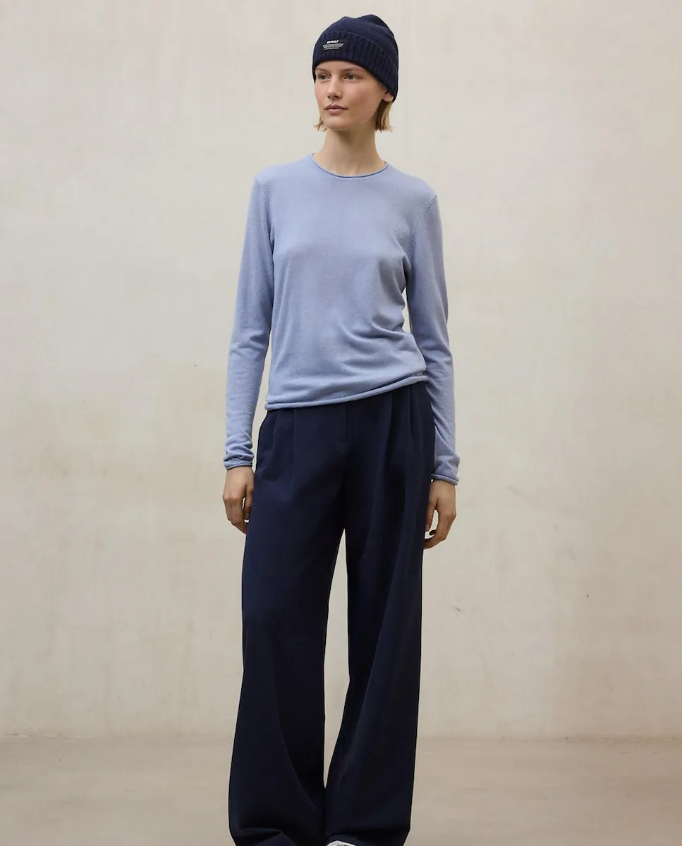 Женский джемпер из тонкой пряжи с круглым вырезом Ecoalf, синий
Женский джемпер из тонкой пряжи с круглым вырезом Ecoalf, синий