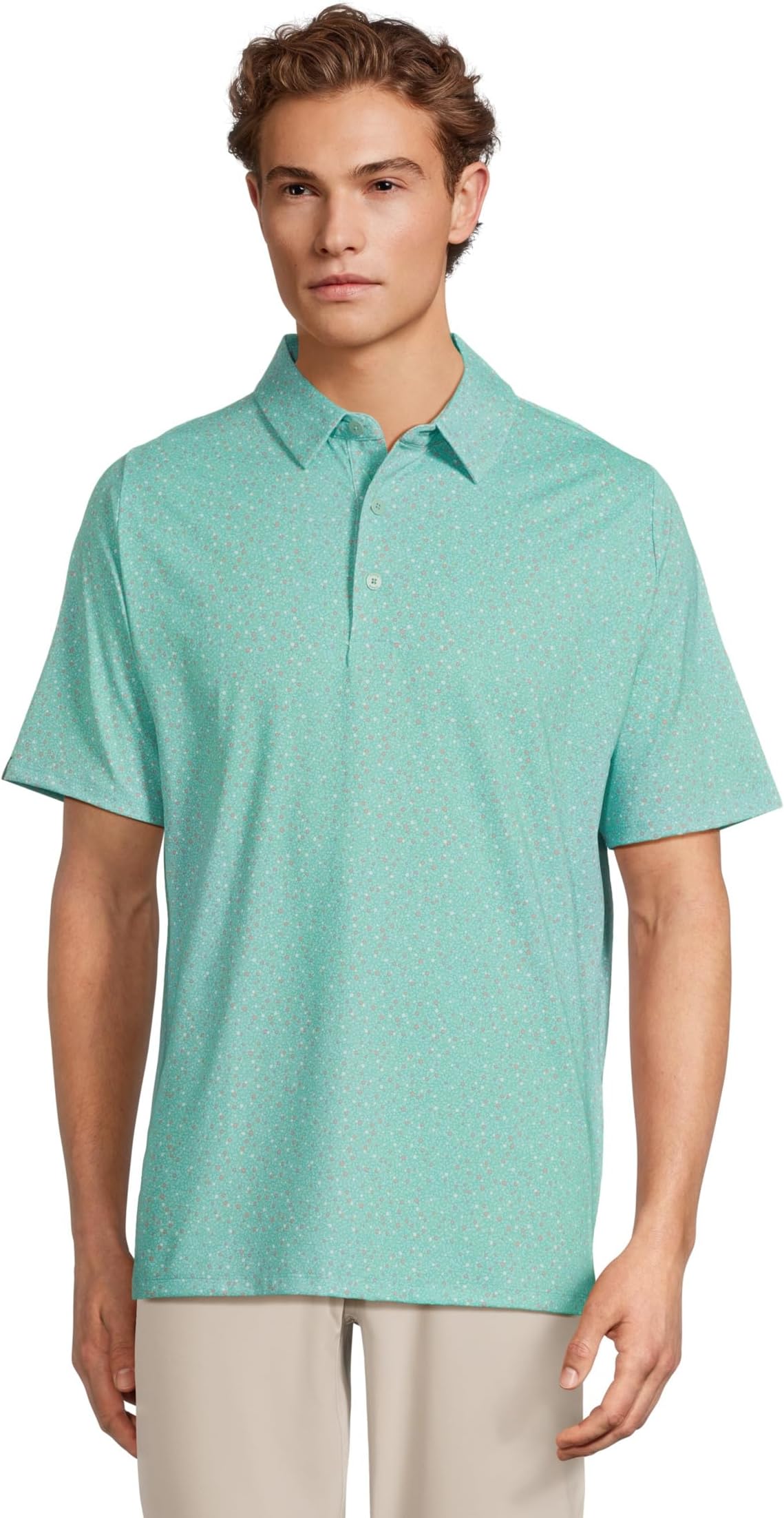 Мужское поло с микроцветочным принтом по всей поверхности Callaway, Neptune Green
Мужское поло с микроцветочным принтом по всей поверхности Callaway, Neptune Green