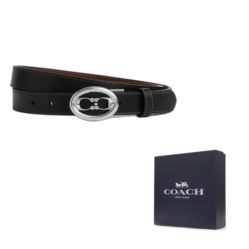 COACH Женский ремень из телячьей кожи черный шириной 2.5 см, Black
COACH Женский ремень из телячьей кожи черный шириной 2.5 см, Black