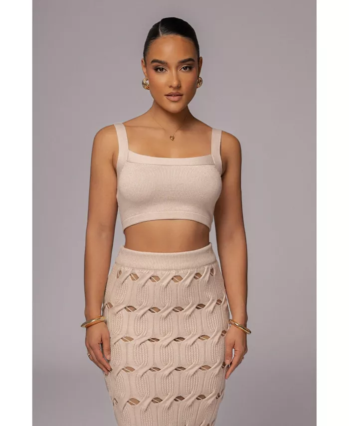 Женский укороченный топ Darlah из трикотажа JLUXLABEL, коричневый/бежевый
Женский укороченный топ Darlah из трикотажа JLUXLABEL, коричневый/бежевый