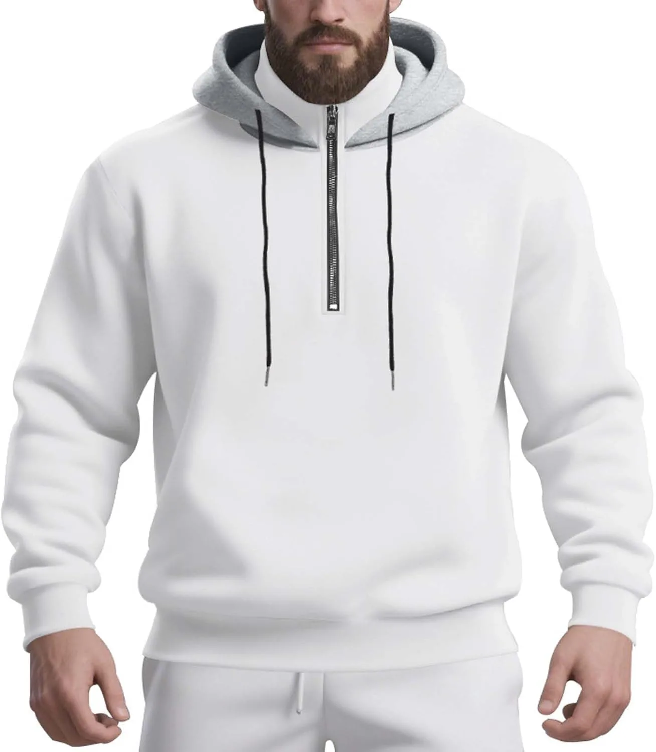 Толстовка evzosrz с капюшоном и молнией на четверть
Толстовка evzosrz с капюшоном и молнией на четверть