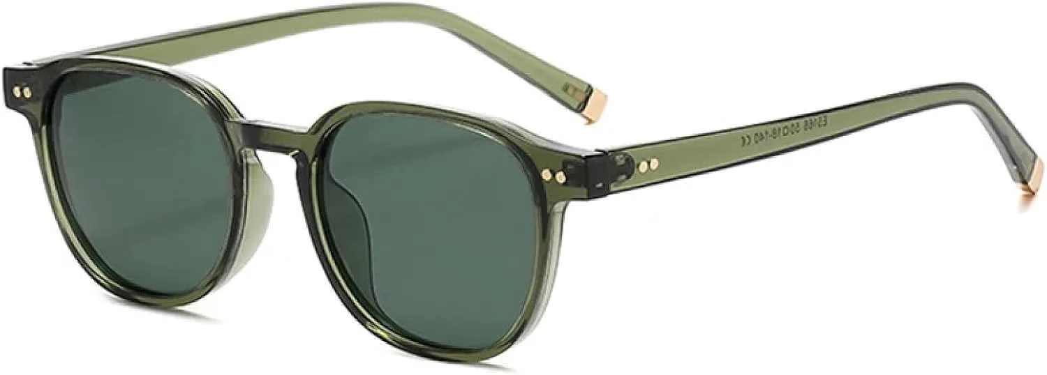 Женские солнцезащитные очки с заклепками, мужские панк-солнцезащитные очки для вождения, солнцезащитные очки с защитой от УФ-излучения UV400 DSVIGF, Green Dark Green
Женские солнцезащитные очки с заклепками, мужские панк-солнцезащитные очки для вождения, солнцезащитные очки с защитой от УФ-излучения UV400 DSVIGF, Green Dark Green