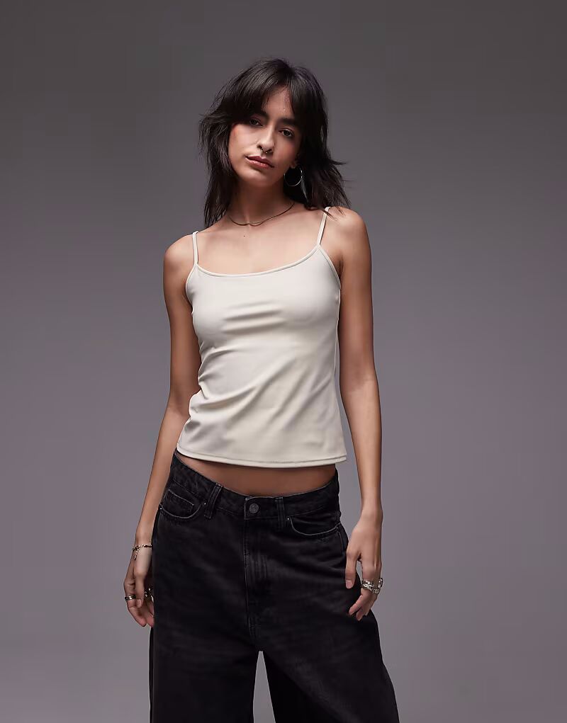 Топ на бретельках из полиамида Mango цвета экрю
Топ на бретельках из полиамида Mango цвета экрю