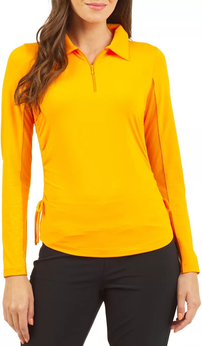 Ibkul Женская рубашка-поло для гольфа с регулируемым шнурком и молнией 1/4 
Ibkul Женская рубашка-поло для гольфа с регулируемым шнурком и молнией 1/4