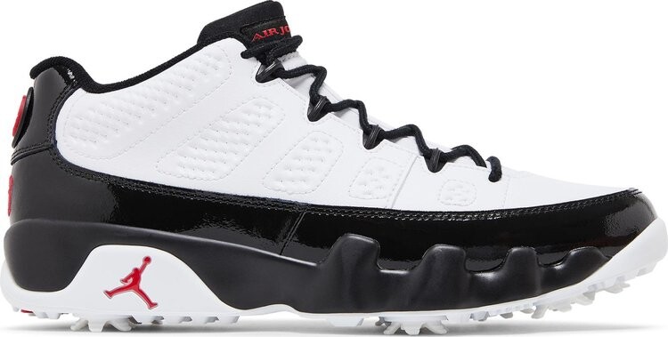 Кроссовки Air Jordan 9 Low Golf 'White Black True Red', белый
Кроссовки Air Jordan 9 Low Golf 'White Black True Red', белый