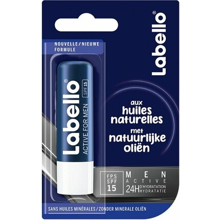 Labello Active For Men Бальзам для губ Spf15 4,8 г
Labello Active For Men Бальзам для губ Spf15 4,8 г