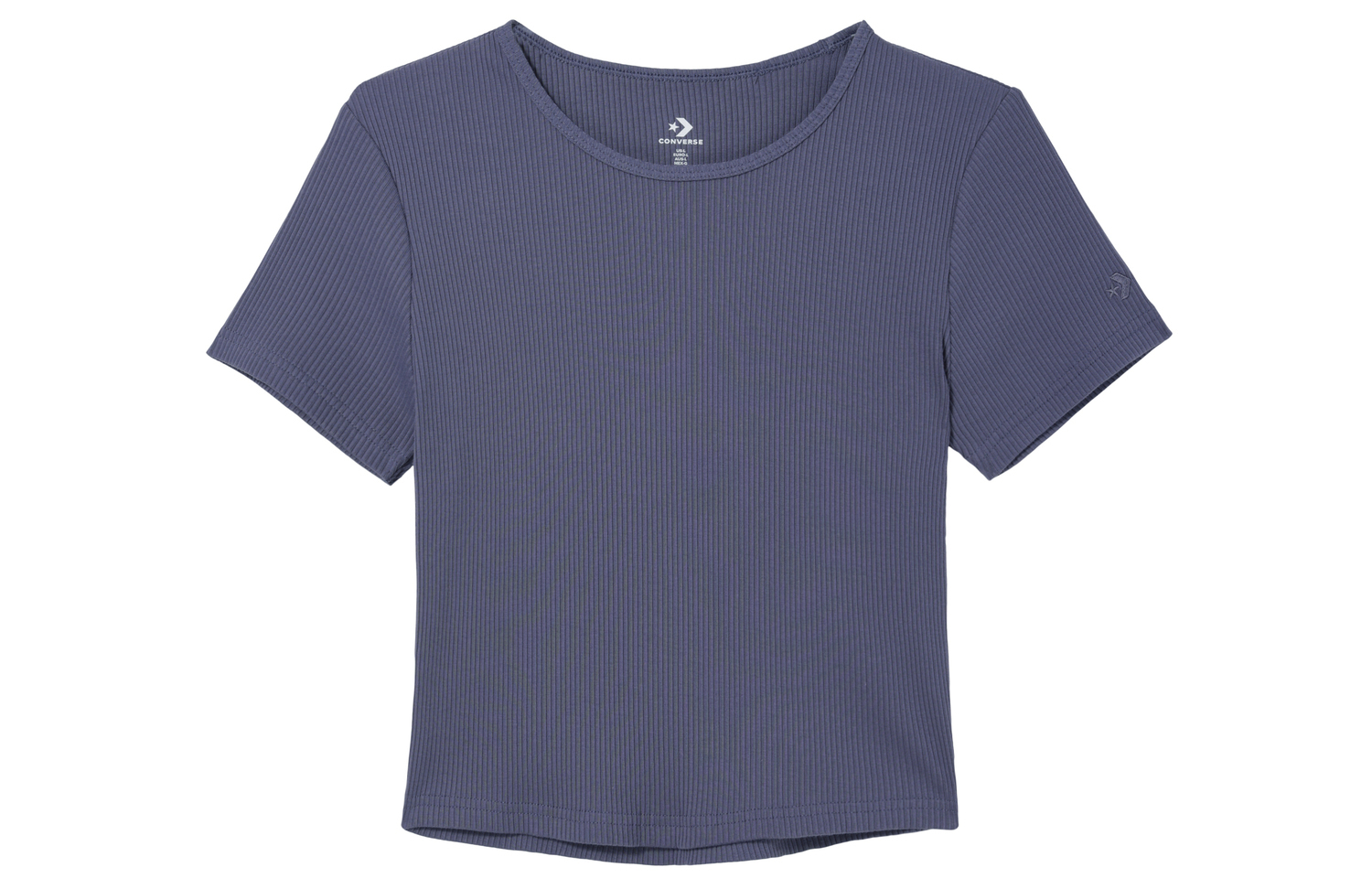 Облегающая ребристая футболка Converse, фиолетовая
Облегающая ребристая футболка Converse, фиолетовая