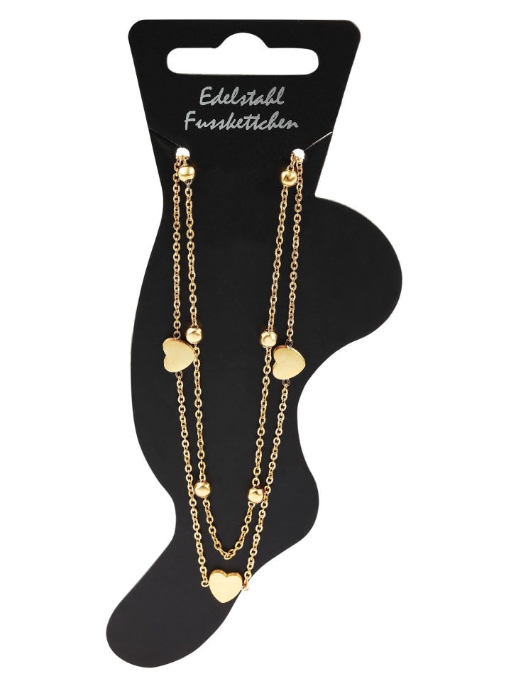 Adeliás Женский браслет в форме сердца из нержавеющей стали, 22,5 см, золотой
Adeliás Женский браслет в форме сердца из нержавеющей стали, 22,5 см, золотой