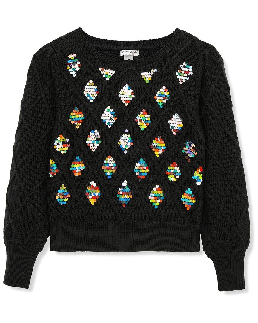 Привычный свитер с косами Habitual, черный
Привычный свитер с косами Habitual, черный