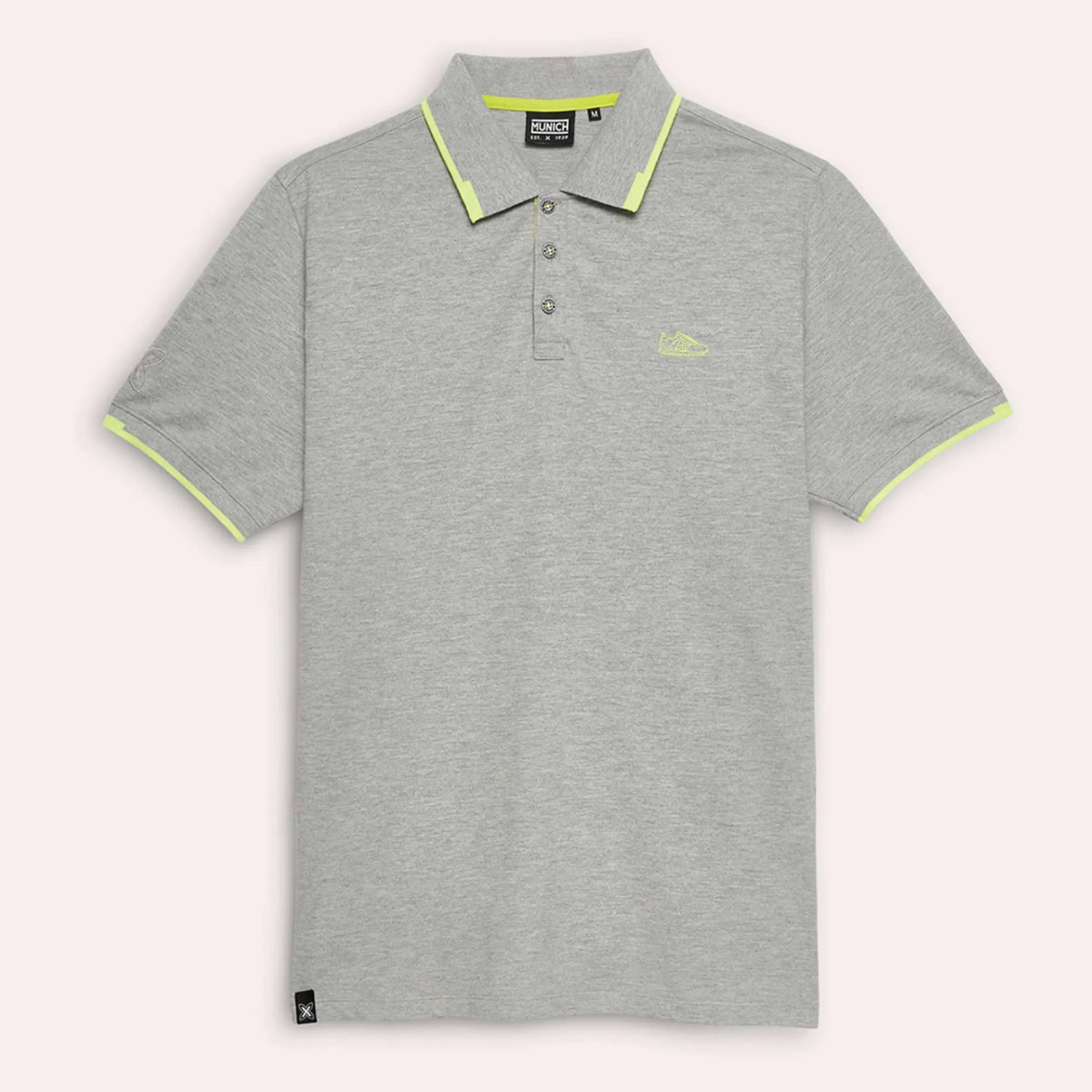 Поло мужское Slam Lifestyle Munich, серый 
Поло мужское Slam Lifestyle Munich, серый