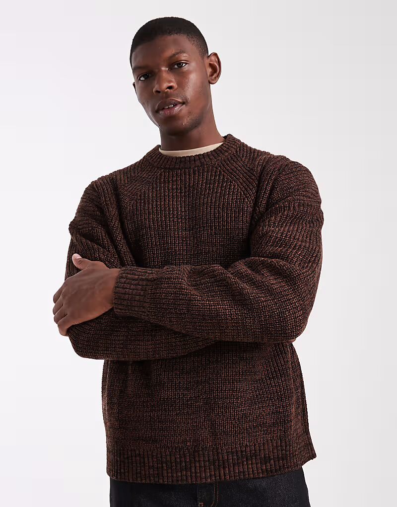 Текстурированный вязаный джемпер свободного кроя коричневого цвета Asos Design
Текстурированный вязаный джемпер свободного кроя коричневого цвета Asos Design