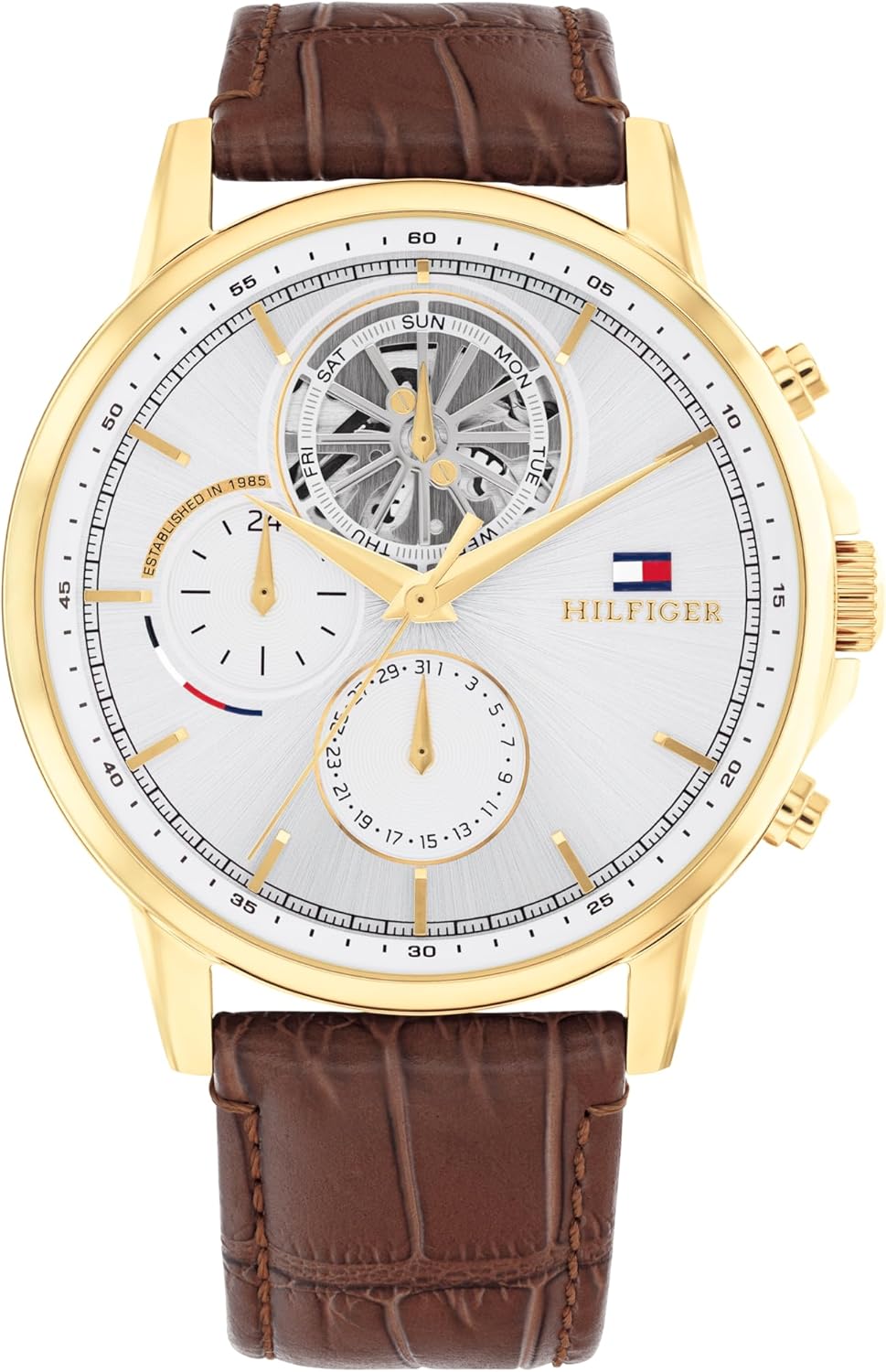 Мужские наручные часы Tommy Hilfiger - многофункциональные кожаные наручные часы - водонепроницаемость до 5 атм/50 метров - модные часы премиум-класса на все случаи жизни - 44 мм, Brown
Мужские наручные часы Tommy Hilfiger - многофункциональные кожаные наручные часы - водонепроницаемость до 5 атм/50 метров - модные часы премиум-класса на все случаи жизни - 44 мм, Brown
