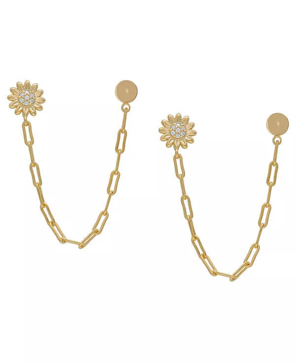 Серьги-Гвоздики с подвесками в виде цветка и шарика из кубического циркония Macy'S, gold
Серьги-Гвоздики с подвесками в виде цветка и шарика из кубического циркония Macy'S, gold