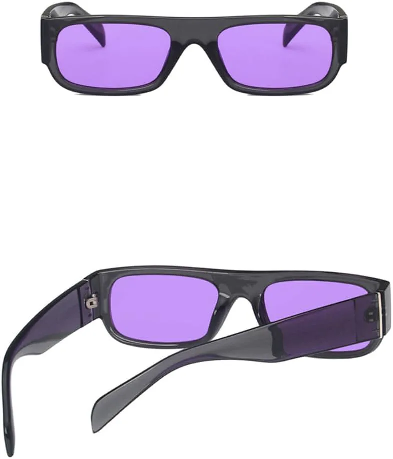 Женские солнцезащитные очки в стиле ретро, маленькие прямоугольные, фиолетовые, с защитой от УФ-излучения UV400, мужские солнцезащитные очки LANGSER, Pattern Gray
Женские солнцезащитные очки в стиле ретро, маленькие прямоугольные, фиолетовые, с защитой от УФ-излучения UV400, мужские солнцезащитные очки LANGSER, Pattern Gray