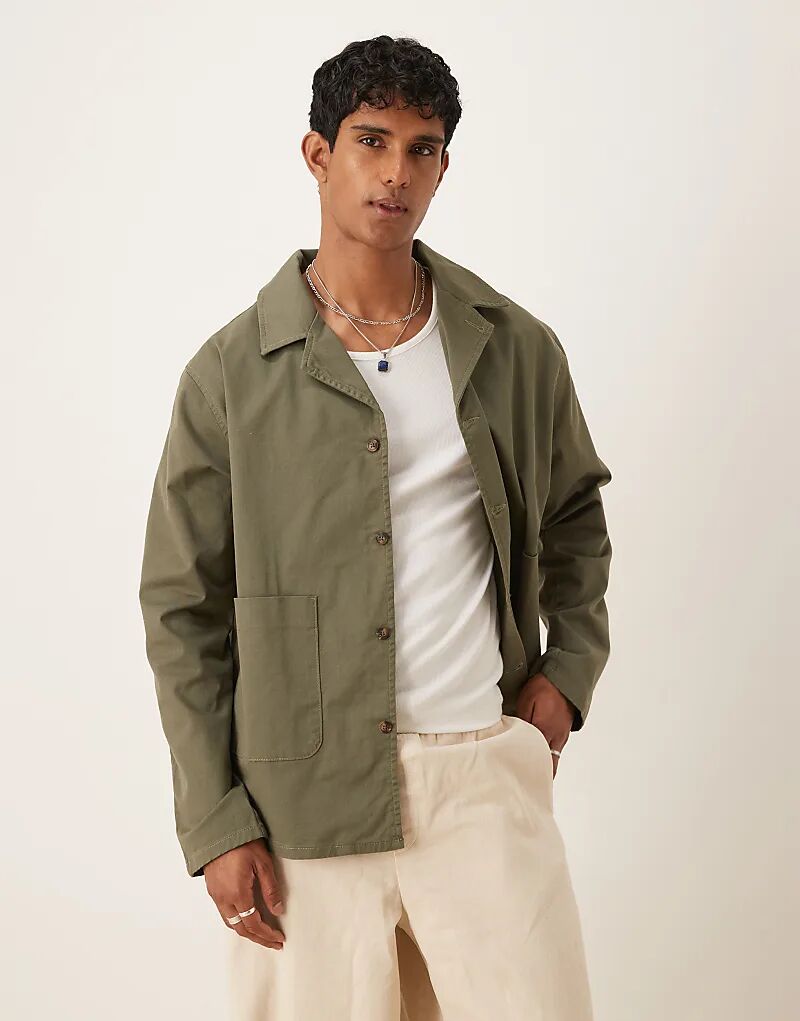 Рабочая куртка из хлопкового твила ASOS DESGIN зеленого цвета Asos Design
Рабочая куртка из хлопкового твила ASOS DESGIN зеленого цвета Asos Design