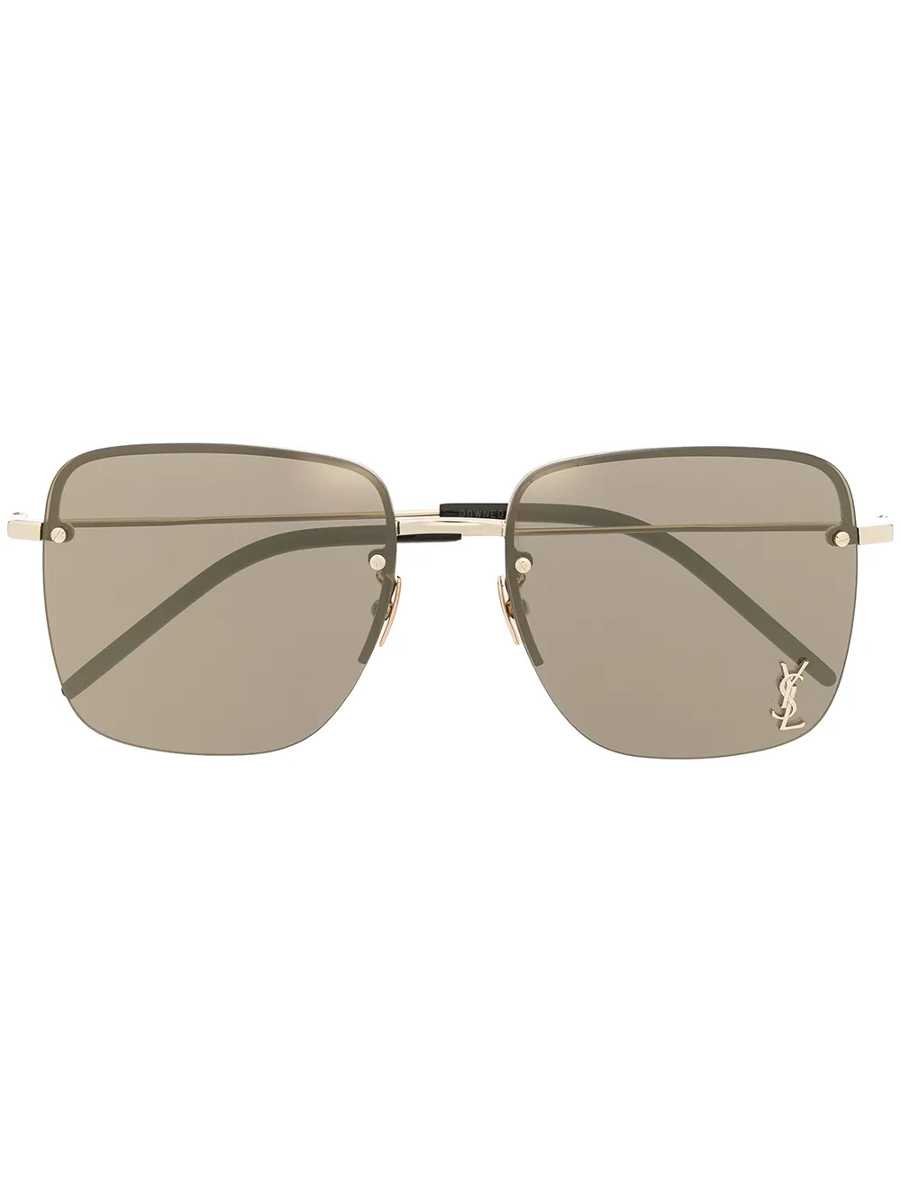 Солнцезащитные очки SL312M в квадратной оправе с монограммой Saint Laurent, золотистый
Солнцезащитные очки SL312M в квадратной оправе с монограммой Saint Laurent, золотистый