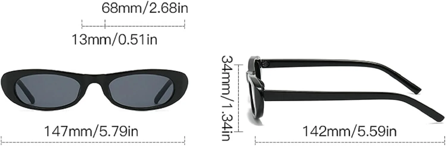 Удлинённые узкие солнцезащитные очки «кошачий глаз» для женщин, ретро-очки в стиле 90-х, овальные солнцезащитные очки, модные маленькие чёрные очки mincl, White Black
Удлинённые узкие солнцезащитные очки «кошачий глаз» для женщин, ретро-очки в стиле 90-х, овальные солнцезащитные очки, модные маленькие чёрные очки mincl, White Black