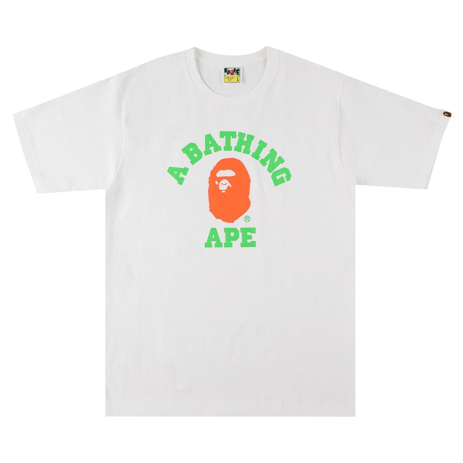 Неоновая футболка BAPE College, Белая, Белый, Неоновая футболка BAPE College, Белая
Неоновая футболка BAPE College, Белая, Белый, Неоновая футболка BAPE College, Белая