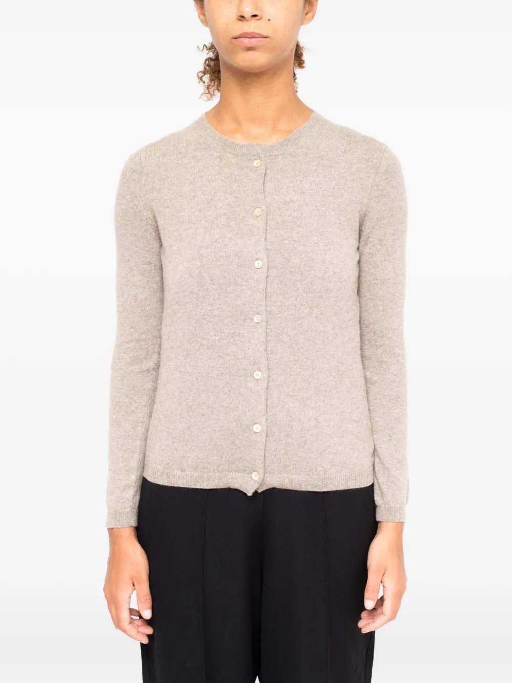 Кардиган из кашемира на пуговицах La Rose, бежевый
Кардиган из кашемира на пуговицах La Rose, бежевый