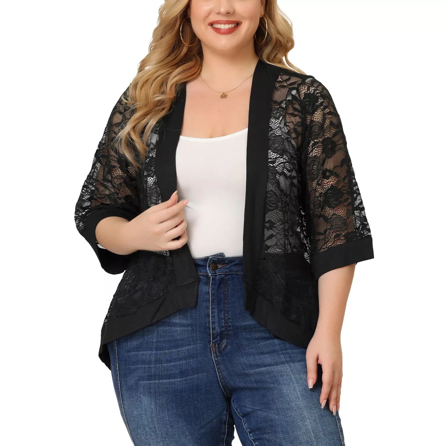Женское летнее кружевное прозрачное кимоно больших размеров, легкий кардиган с плечами Agnes Orinda, синий
Женское летнее кружевное прозрачное кимоно больших размеров, легкий кардиган с плечами Agnes Orinda, синий