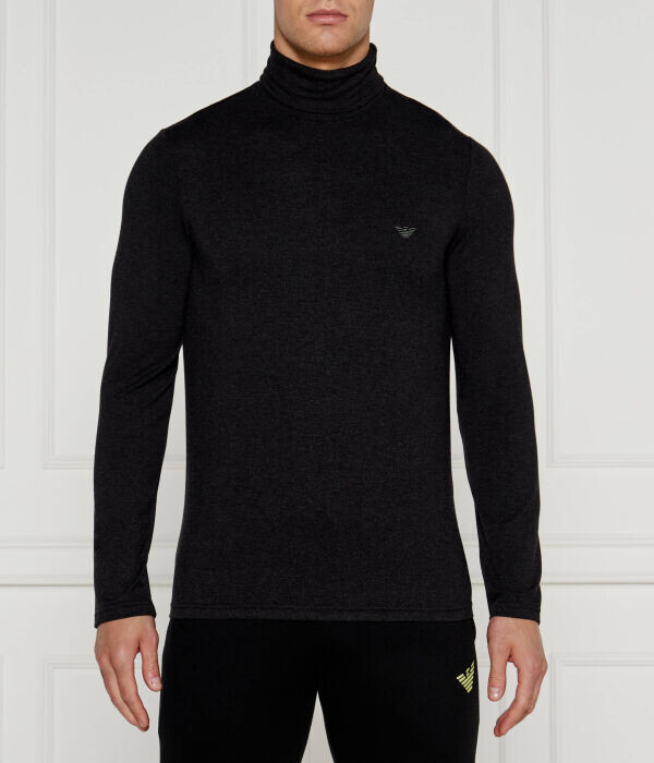 Водолазка мужская Emporio Armani облегающая, черный 
Водолазка мужская Emporio Armani облегающая, черный