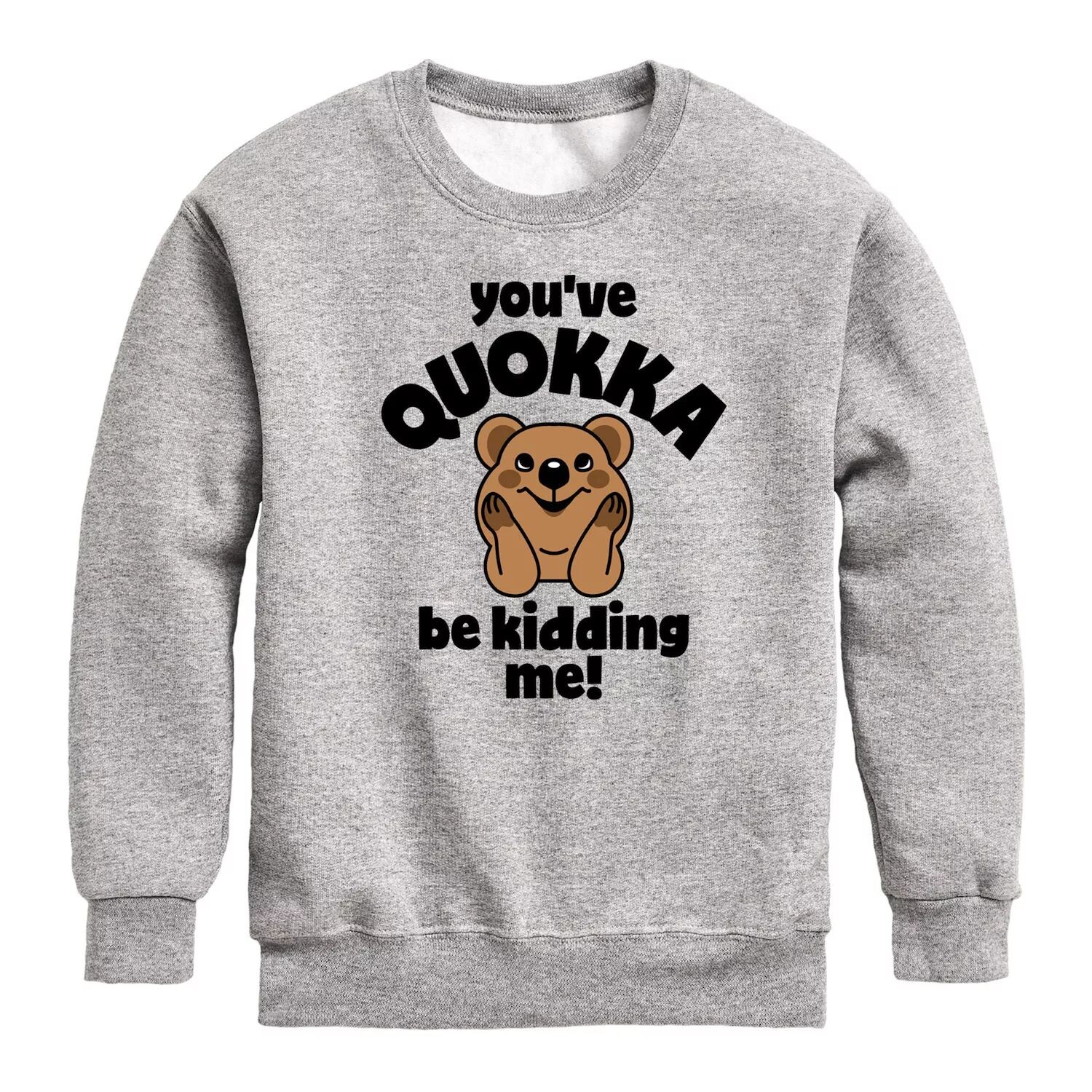 Толстовка You've Quokka Be Kidding Me для мальчиков 8–20 лет Licensed Character, серый
Толстовка You've Quokka Be Kidding Me для мальчиков 8–20 лет Licensed Character, серый