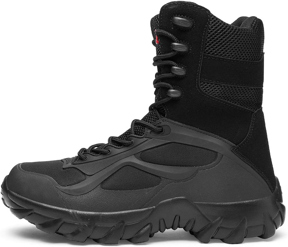 Военные тактические ботинки Bitiger 18 см с дышащей легкой конструкцией, мужские армейские джунгли, пустынная обувь на щиколотку для мужчин, черный
Военные тактические ботинки Bitiger 18 см с дышащей легкой конструкцией, мужские армейские джунгли, пустынная обувь на щиколотку для мужчин, черный