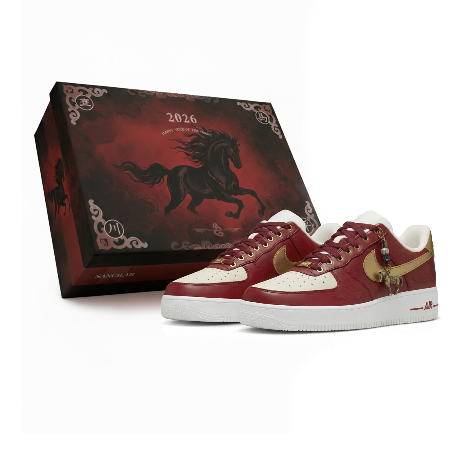 Air Force 1 'Panda Leather, Sanci Laboratory, Horse Year, Auspicious Horse, Box Abrasion Resistant Slip Resistant Nike, белый
Air Force 1 'Panda Leather, Sanci Laboratory, Horse Year, Auspicious Horse, Box Abrasion Resistant Slip Resistant Nike, белый