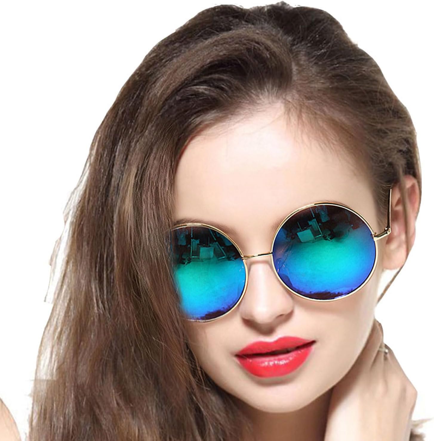 Круглые солнцезащитные очки для женщин и мужчин, классические, увеличенного размера, с зеркальными линзами, в стиле хиппи, поляризованные, с металлической оправой GEELOOK, Blue
Круглые солнцезащитные очки для женщин и мужчин, классические, увеличенного размера, с зеркальными линзами, в стиле хиппи, поляризованные, с металлической оправой GEELOOK, Blue