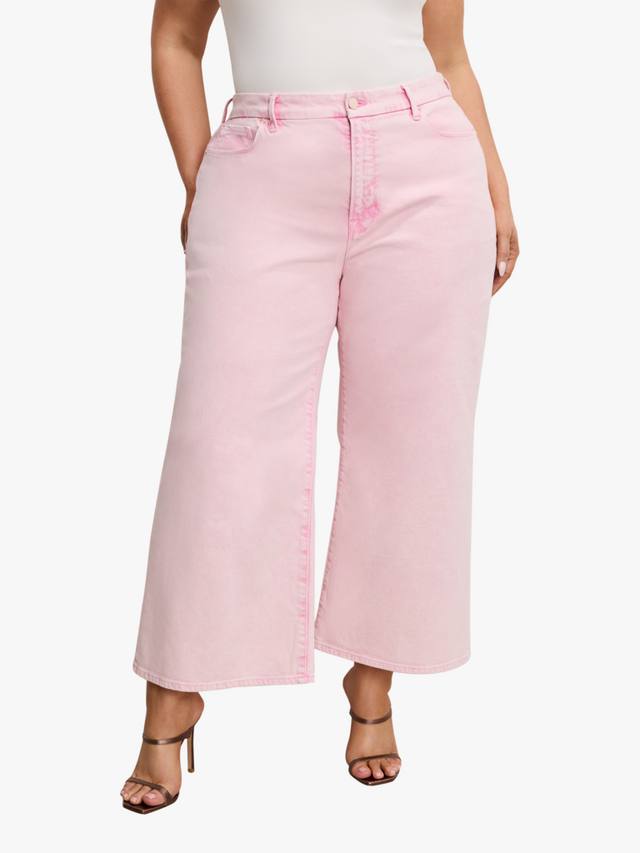 Укороченные джинсы палаццо с хорошей талией Good American, цвет Mineralrosequartz001
Укороченные джинсы палаццо с хорошей талией Good American, цвет Mineralrosequartz001