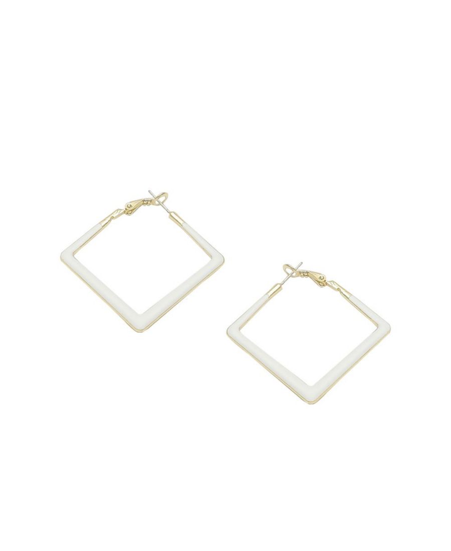 Геометрические серьги-кольца SOHI, White
Геометрические серьги-кольца SOHI, White
