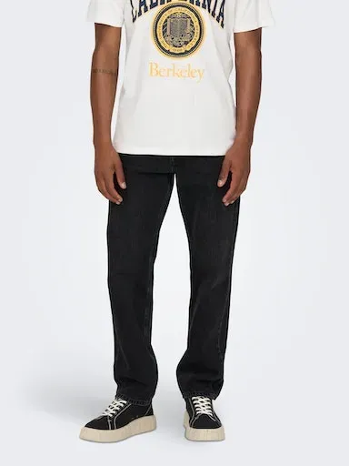 Джинсы прямого кроя ONLY & SONS "ONSEDGE STRAIGHT BROMO 0017 DOT DNM NOOS", черный
Джинсы прямого кроя ONLY & SONS "ONSEDGE STRAIGHT BROMO 0017 DOT DNM NOOS", черный