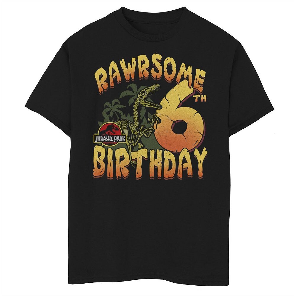 Футболка Rawrsome с рисунком на 6-й день рождения для мальчиков 8–20 лет «Парк Юрского периода» Jurassic Park, черный
Футболка Rawrsome с рисунком на 6-й день рождения для мальчиков 8–20 лет «Парк Юрского периода» Jurassic Park, черный