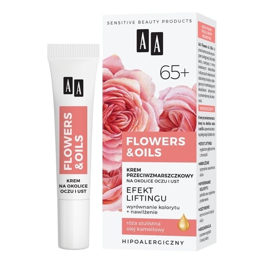 АА, Flowers&Oils 65+, Крем от морщин для области глаз и губ, 15 мл, AA
АА, Flowers&Oils 65+, Крем от морщин для области глаз и губ, 15 мл, AA