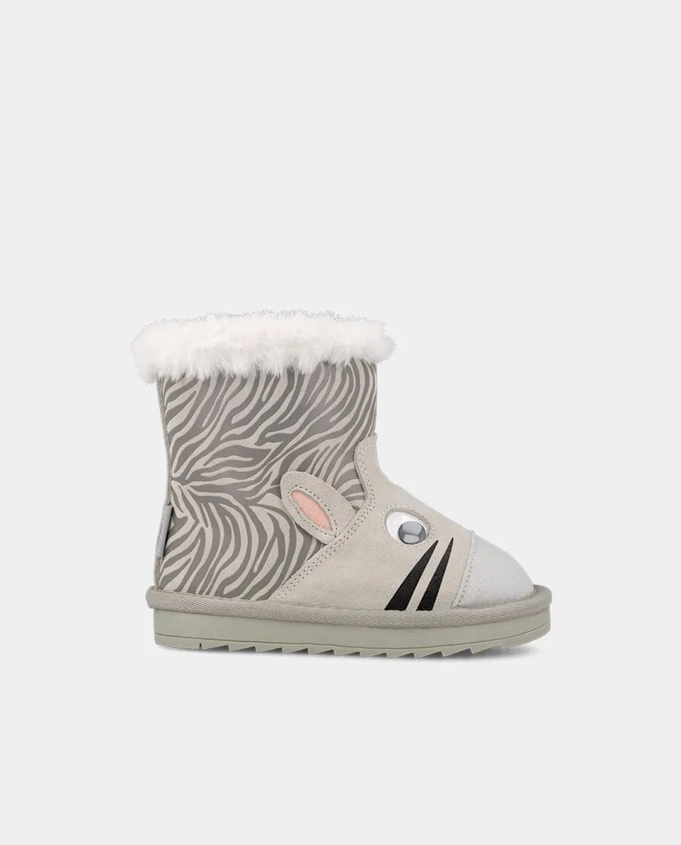 Детские ботинки с внутренней подкладкой и принтом зебры Garvalín, серый
Детские ботинки с внутренней подкладкой и принтом зебры Garvalín, серый